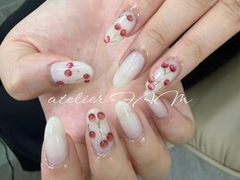 さくらんぼネイル
