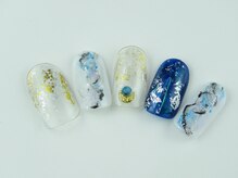 まつげアンドネイル ディアマンローズ(DIAMANT ROSE)/ホイルネイル・90分6930円