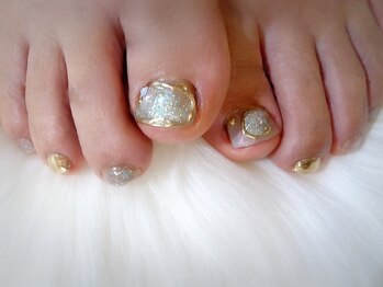 アミュリー ネイル アトリエ(Amury nail atelier)/マグネットネイル ミラーネイル