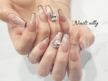 ネイルズアリー 立川店(Nails ally)/ユニコーン×スキニーフレンチ