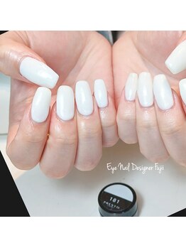 アイネイルデザイナーフジイ(Fujii)/ホワイトロングスクエア