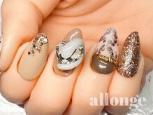 アロンジェ 甲府中央店/蛇柄ネイル☆
