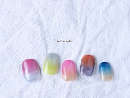 カラフルニュアンスアートネイル