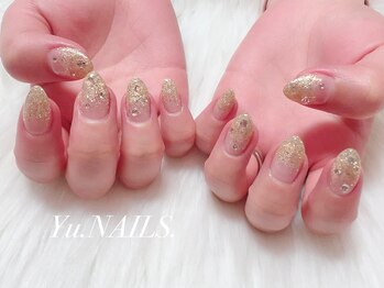 ユーネイルズ 恵比寿(Yu.NAILS.)/グリッター◎ラメグラデーション