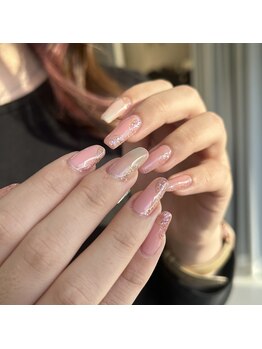 エムスラッシュ ネイル たまプラーザ(M.SLASH)/ニュアンス春ネイル