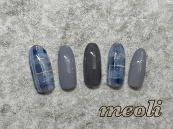 ミオリィ(meoli)/ワンカラー+チェックアート