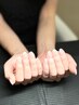 クラシカルホワイトフレンチネイル¥8.800