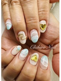 夏のビーチネイル