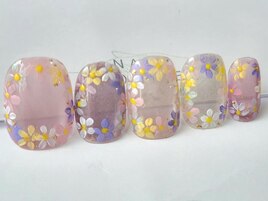 Cカラフルフラワーネイル14980円