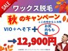 秋限定【ワックス脱毛/VIO,へそ下＋(1ヵ所→お尻,内もも,脇)】口コミ有 