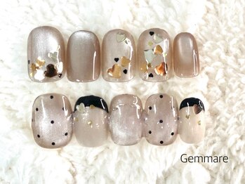 ジェンマーレ たまプラーザ店(Gemmare)の写真/良心的価格だからご新規様もネイル初心者様も気軽にネイルが楽しめる!ラメグラ¥5700/シンプルコース¥6480♪