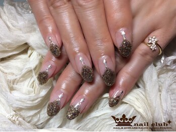 ネイルクラブ(nail club)/キラキラゴージャスなラメネイル