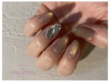 サロン ド モモ(salon de momo)/上嶋担当　埋め込みネイル