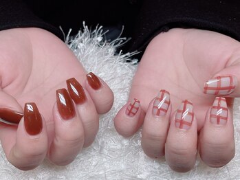 レアネイル 新宿(le'a nail)/チェックネイル