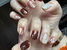 スノー ドロップ(Snow drop)/ニュアンスネイル