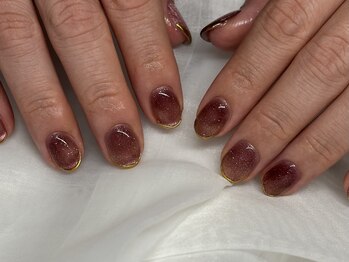 マグネットネイル ミラーアート