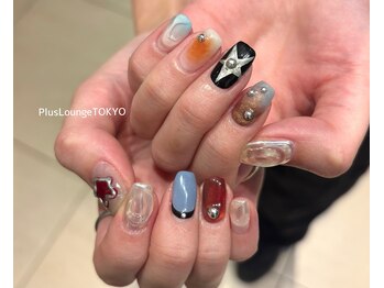 プルースラウンジ トウキョウ(Plus Lounge TOKYO)/海外風★個性派アートネイル♪