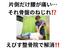 えびす整骨院 北浦和駅西口院/背骨の捻れでも腰痛になります