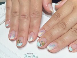 フィルム埋め込みネイル