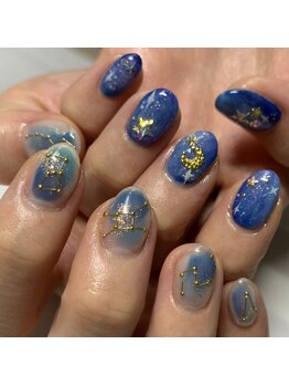 キュア(Cure)/星座×ギャラクシーネイル