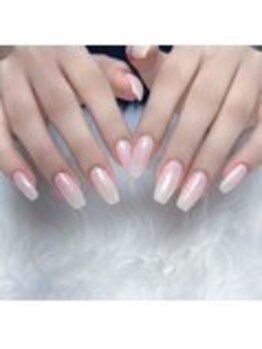 ホワイトネイル 鳳店(WHITE NAIL)/ラメワンカラー/ロングネイル