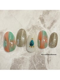 定額制ネイル7月