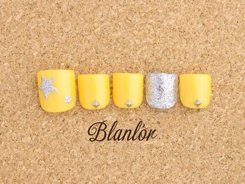 ネイルサロン ブランロール 三軒茶屋店(Blanl'or)/Foot 　スターイエロー☆