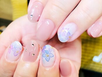 ジュノネイル(juno nail)/紫陽花