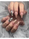 シンプルワンホンnail 