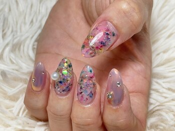 ネイルブレイク リリア(Nail Break lilia)/花びらが可愛いドライフラワー