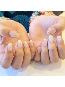 春ネイル/マグネット/ニュアンス