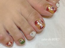 サロン ド メルシー(Salon de MERCI)/foot☆秋ネイル