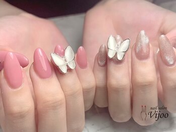 ヴィジョー(Vijoo)/◆ワンカラー+蝶々パーツ◆