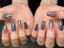 ブランシュネイル(BlancheNail)/手描きリボンちゃん