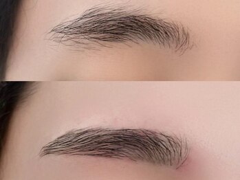 モストアイズ 海老名(most eyes)の写真/【アイブロウスタイリング(wax+間引き)¥5500】眉形~眉間まで顔のバランスに合わせて印象上げる眉デザインへ