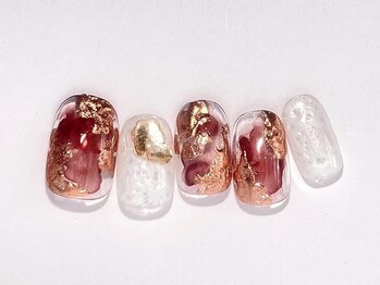 インクもやもやネイル