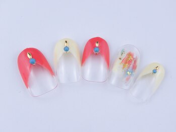 まつげアンドネイル ディアマンローズ(DIAMANT ROSE)/フレンチネイル・90分6930円