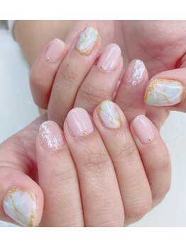 ネイルサロン ティアラリュクス 市川北口店(Tiara Luxe)/大理石ネイル