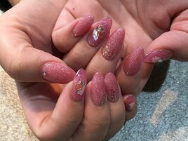 【ピンクネイル】