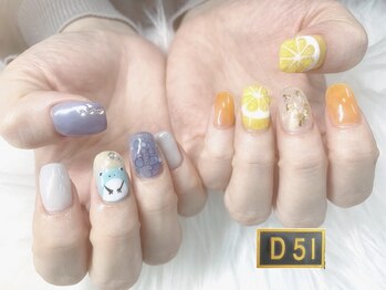 ディーゴーイチ(D51)の写真/【全メニューパラジェル使用】短い爪だからこそ映えるデザイン&カラー多数!!最新トレンド～シンプルまで♪