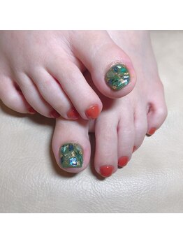 ピピランチェ(PIPIRANCHE)/シェルフットネイル