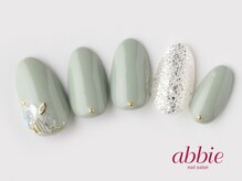 ネイルサロン アビー グランデュオ蒲田店(abbie)/オフィスグリーン　￥8580