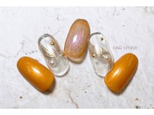 ネイルクローネ(nail crone)/ミラーニュアンスネイル