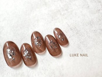 ルークネイル 恵比寿店(LUKE NAIL)/ぷっくりクリアニュアンス 秋冬