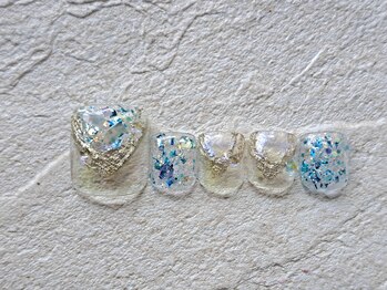 ネイルサロンキティ(nail salon Kitty)/FOOTネイル ¥9980 クリアリング