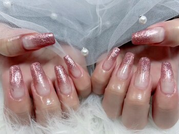 プティ アイビューティ 京橋店(peTiT eyebeauty)/ラメグラデーション ピンク