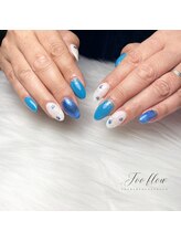 フーフロー(Fooflow)/ブルーフラワーネイル