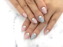 サニーサイド 梅田(Sunny side)/ミラーネイル パステル マット