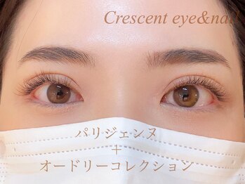クレセント アイアンドネイル 今泉店(Crescent)/パリジェンヌ+カラーエクステ