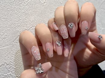 ネイルマジック 仙台一番町店(NAIL MAJIC)/バタフライ☆ワンホンネイル